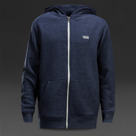 Vans Core Basics Zip Hoodie II Black Iris Heather for Boys